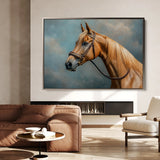 Horses 171 Canvas Art 18" x 24" / 45 x 60 cm / Black