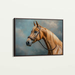 Horses 171 Canvas Art 18" x 24" / 45 x 60 cm / Black