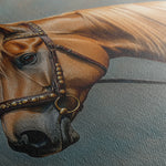Horses 171 Canvas Art 18" x 24" / 45 x 60 cm / Black