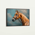 Horses 171 Canvas Art 60 x 40 cm / Black
