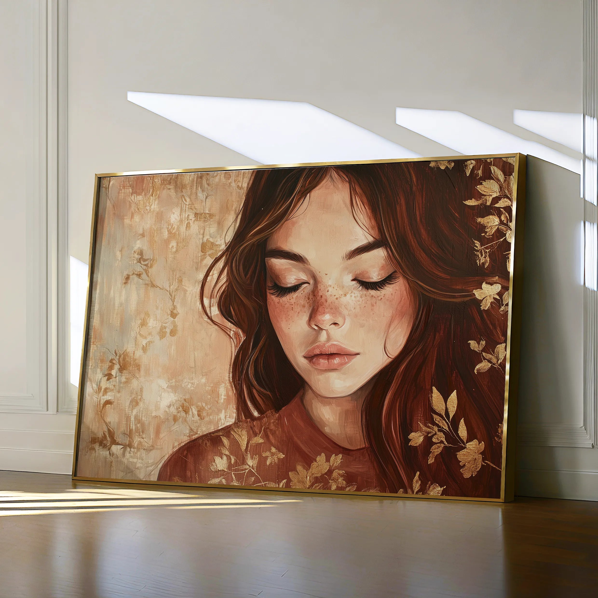 Portrait 171 Canvas Art 18" x 24" / 45 x 60 cm / Black