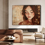 Portrait 171 Canvas Art 18" x 24" / 45 x 60 cm / Black