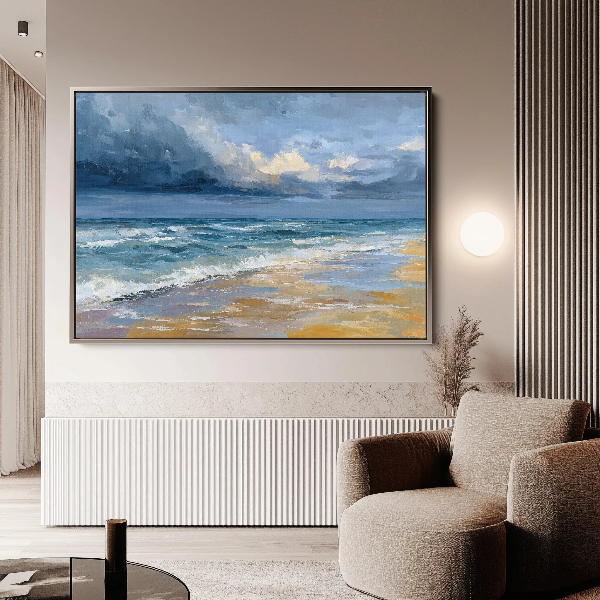 Abstract 1710 Canvas Art 18" x 24" / 45 x 60 cm / Black