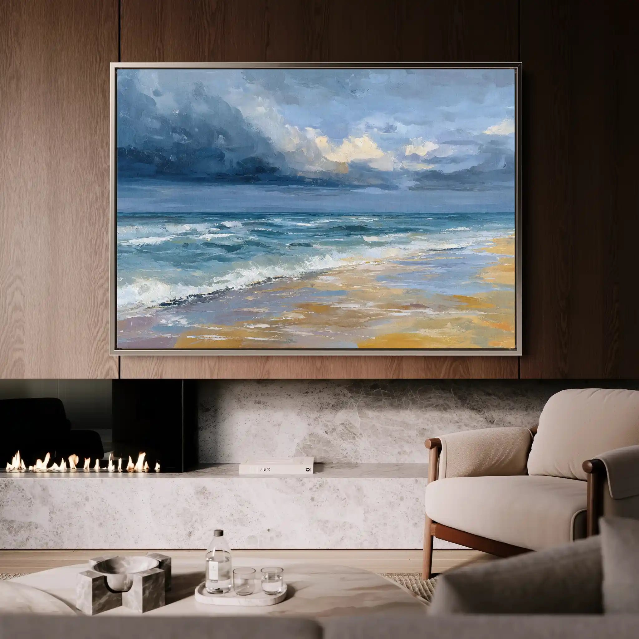 Abstract 1710 Canvas Art 60 x 40 cm / Black