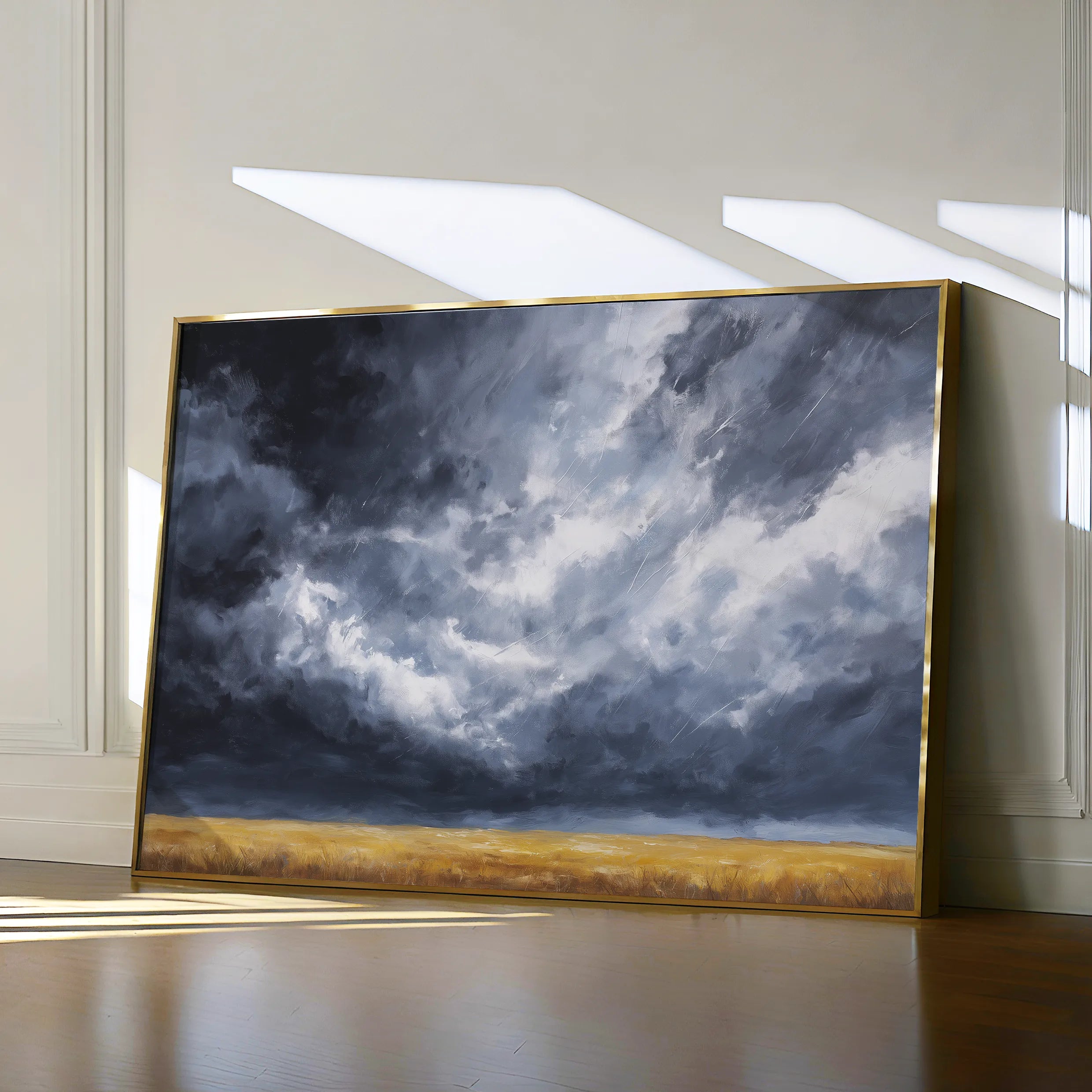 Abstract 1711 Canvas Art 18" x 24" / 45 x 60 cm / Black