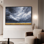 Abstract 1711 Canvas Art 18" x 24" / 45 x 60 cm / Black