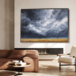 Abstract 1711 Canvas Art 18" x 24" / 45 x 60 cm / Black