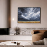 Abstract 1711 Canvas Art 18" x 24" / 45 x 60 cm / Black