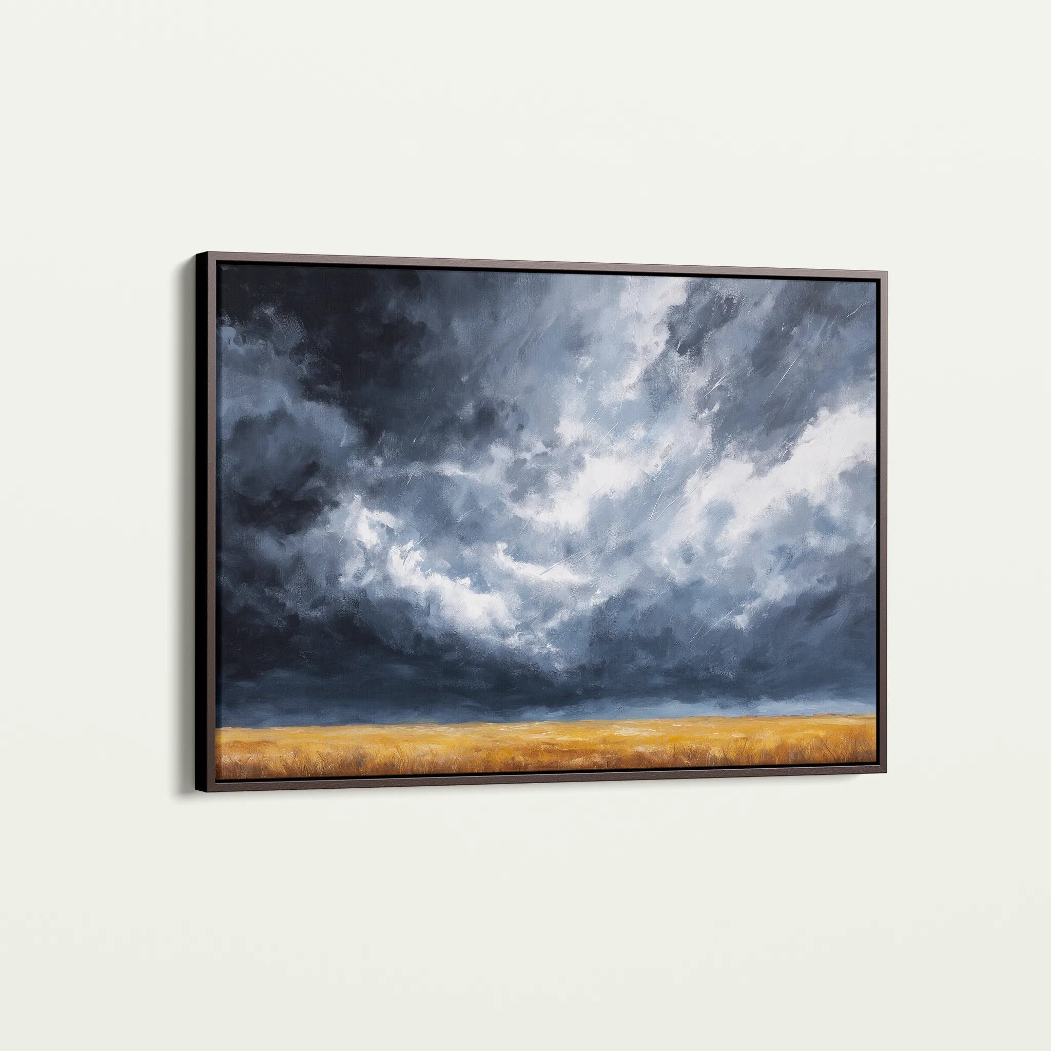 Abstract 1711 Canvas Art 18" x 24" / 45 x 60 cm / Black