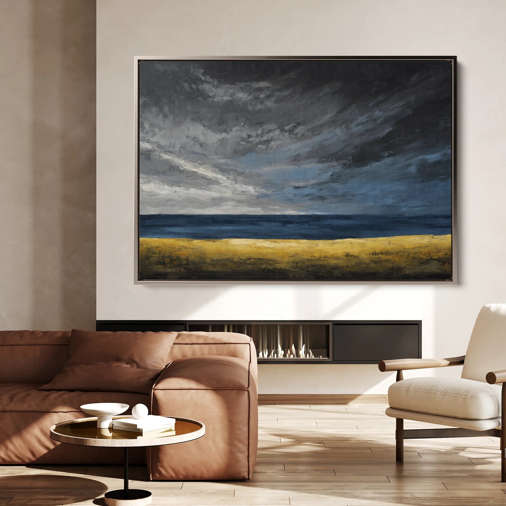 Abstract 1712 Canvas Art 18" x 24" / 45 x 60 cm / Black