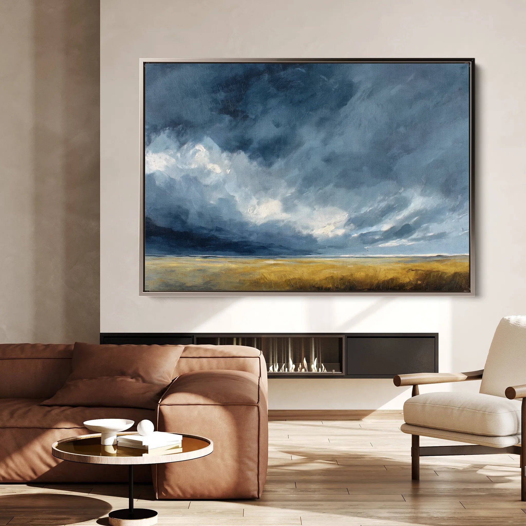 Abstract 1713 Canvas Art 18" x 24" / 45 x 60 cm / Black