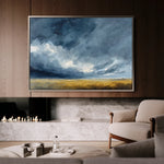 Abstract 1713 Canvas Art 18" x 24" / 45 x 60 cm / Black
