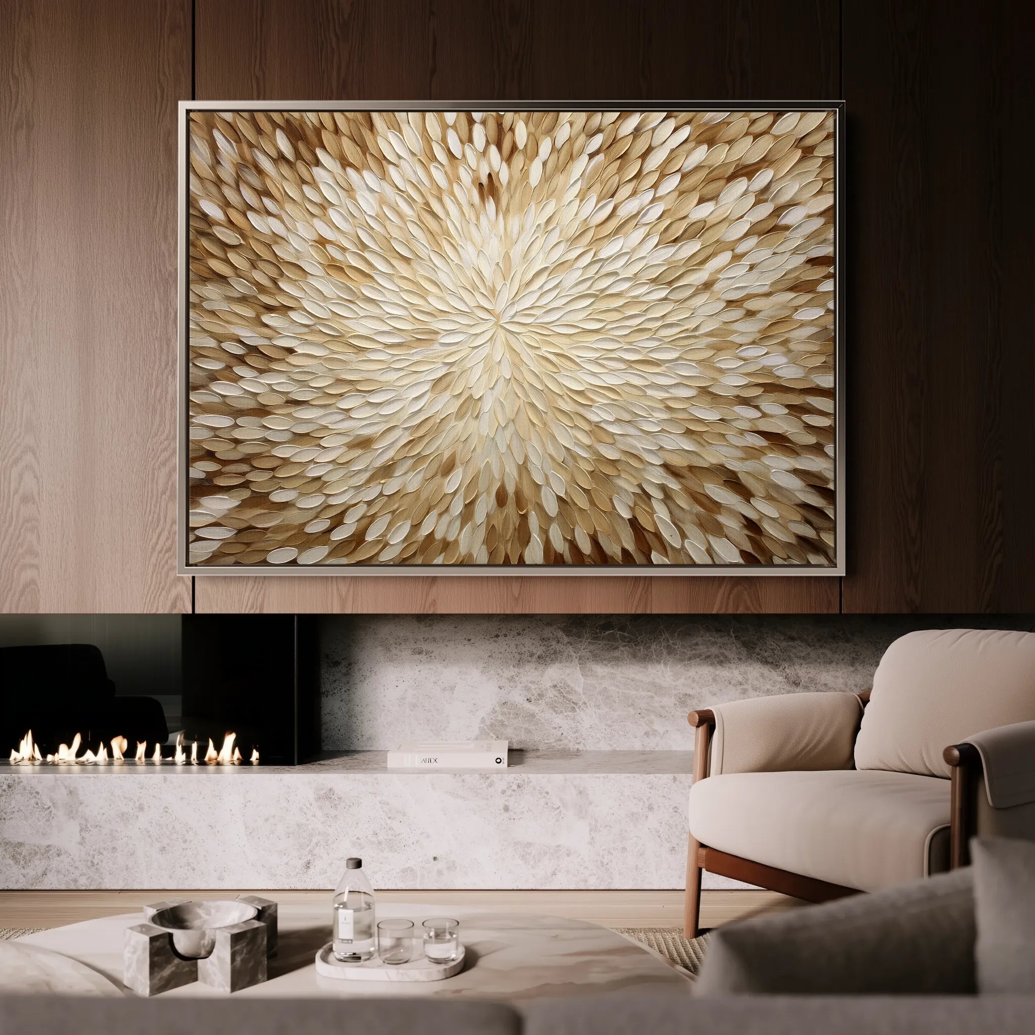 Abstract 1714 Canvas Art 18" x 24" / 45 x 60 cm / Black