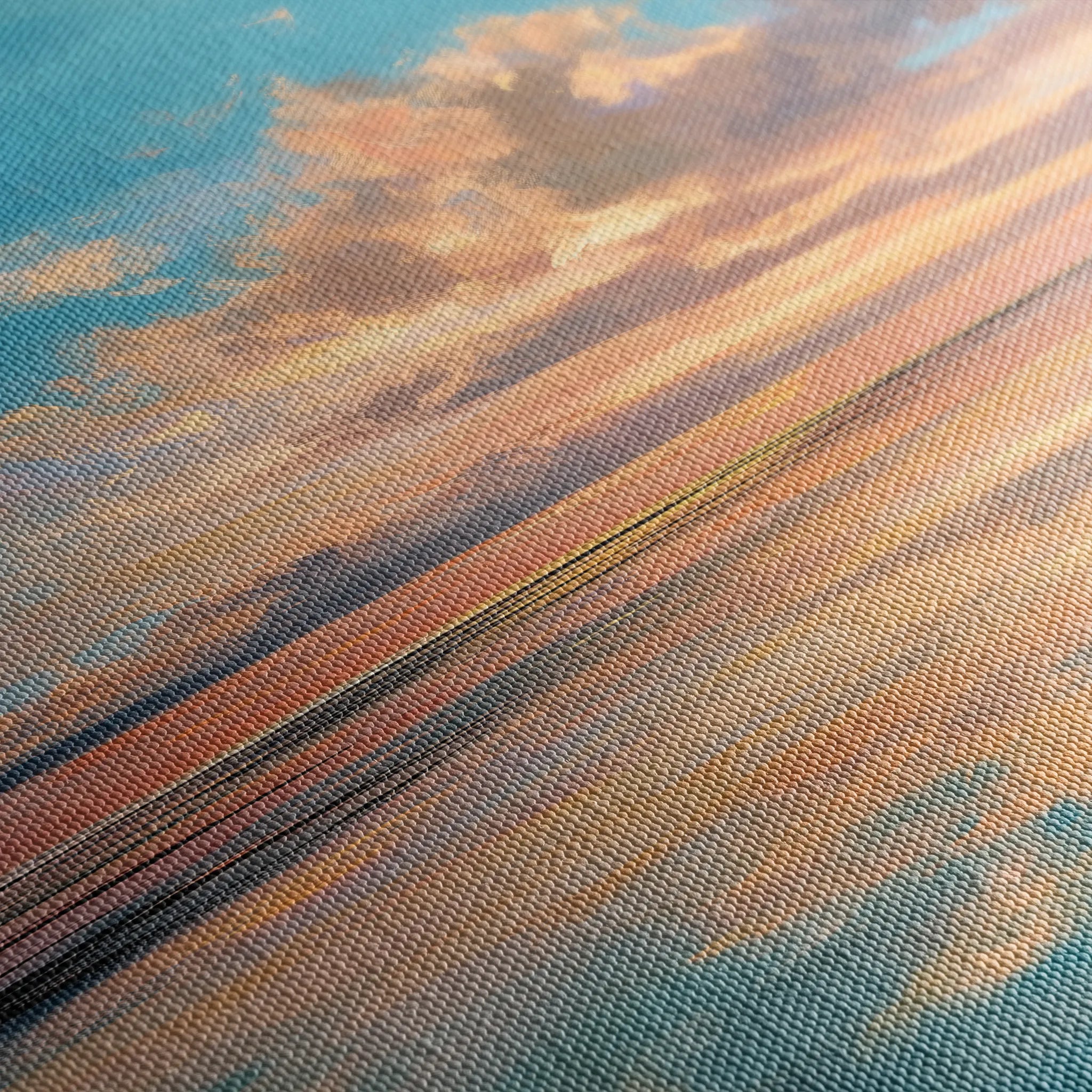 Abstract 1715 Canvas Art 18" x 24" / 45 x 60 cm / Black