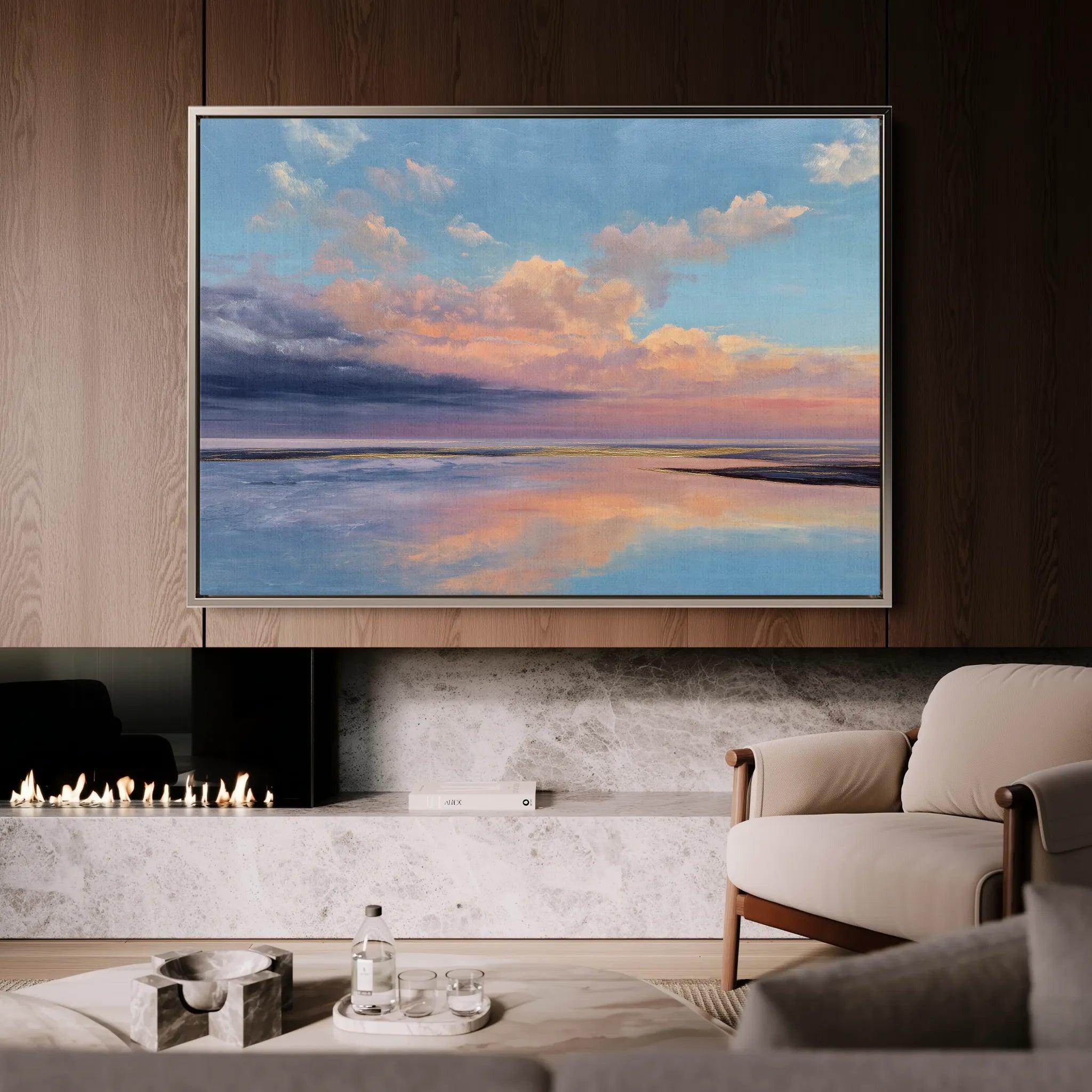 Abstract 1716 Canvas Art 18" x 24" / 45 x 60 cm / Black