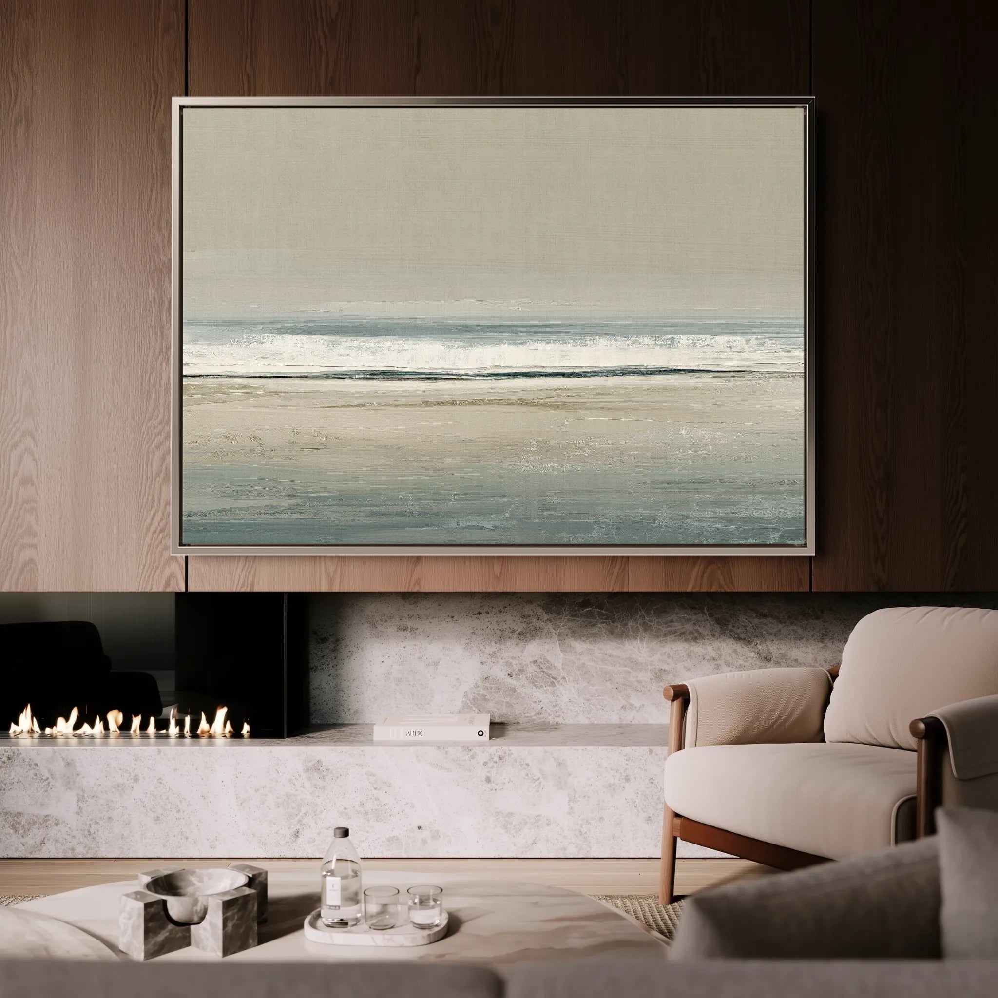 Abstract 1717 Canvas Art 18" x 24" / 45 x 60 cm / Black