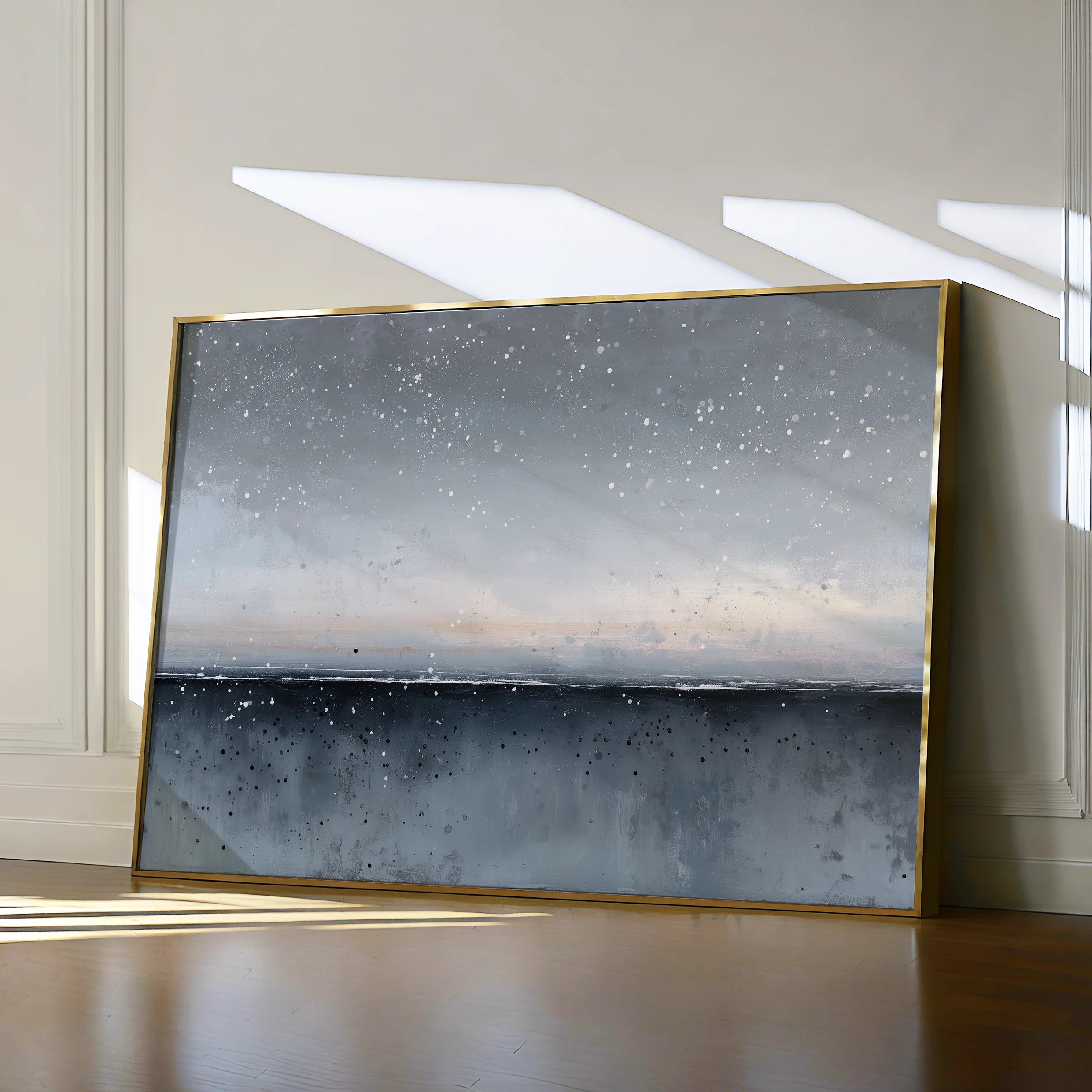 Abstract 1719 Canvas Art 18" x 24" / 45 x 60 cm / Black