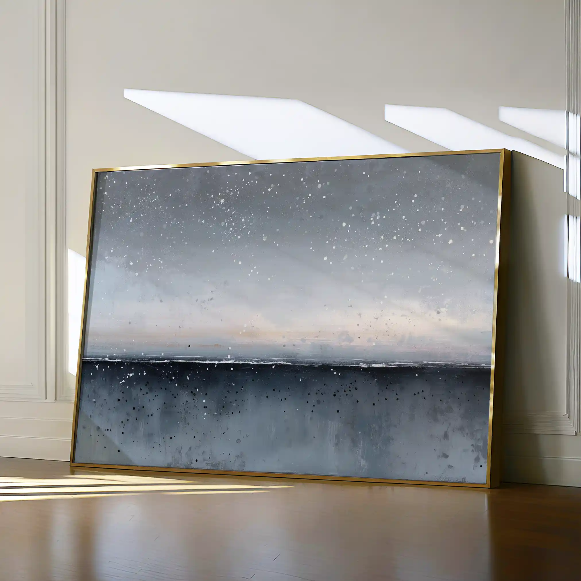 Abstract 1719 Canvas Art 60 x 40 cm / Black