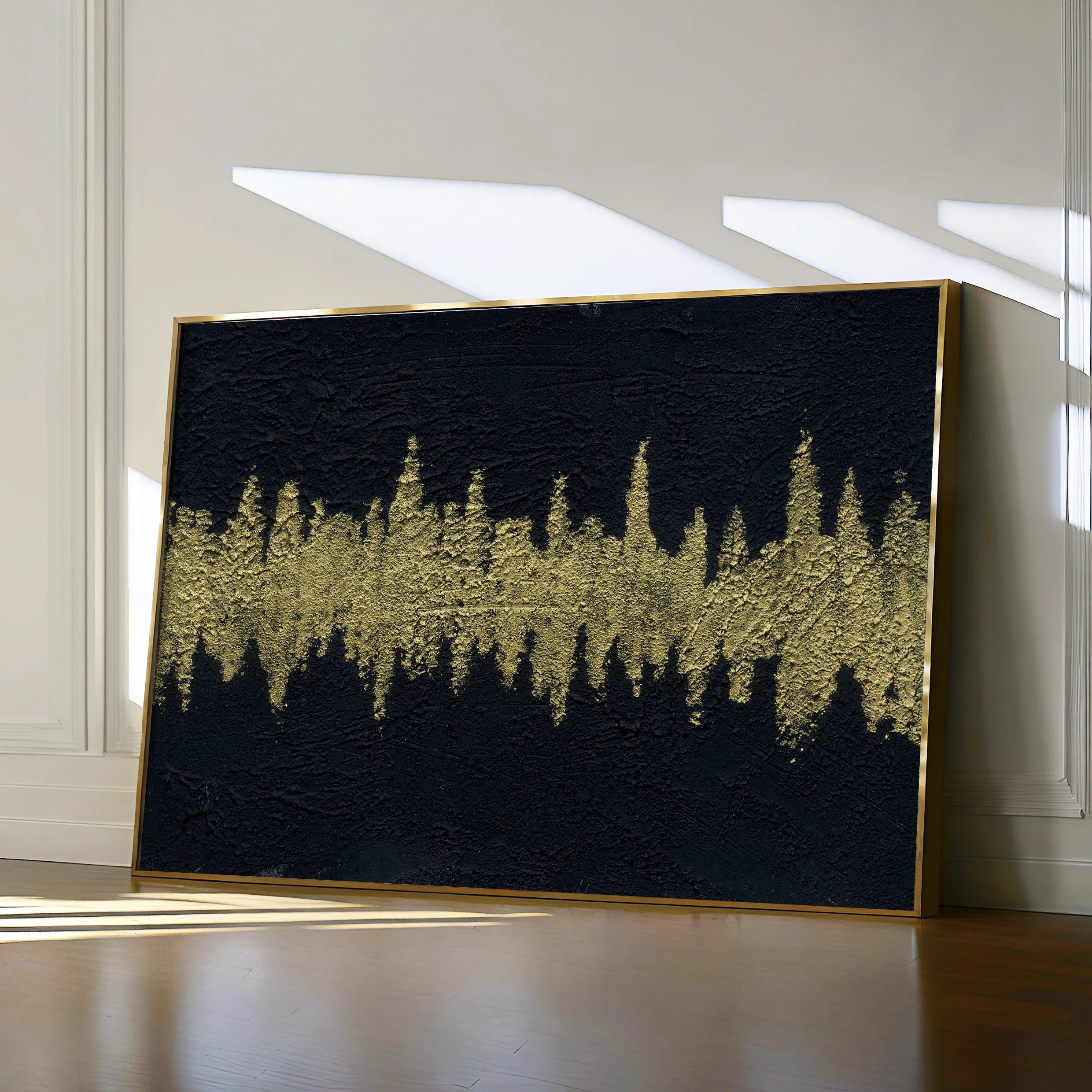 Abstract 172 Canvas Art 18" x 24" / 45 x 60 cm / Black