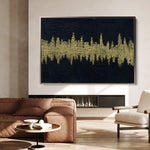 Abstract 172 Canvas Art 18" x 24" / 45 x 60 cm / Black