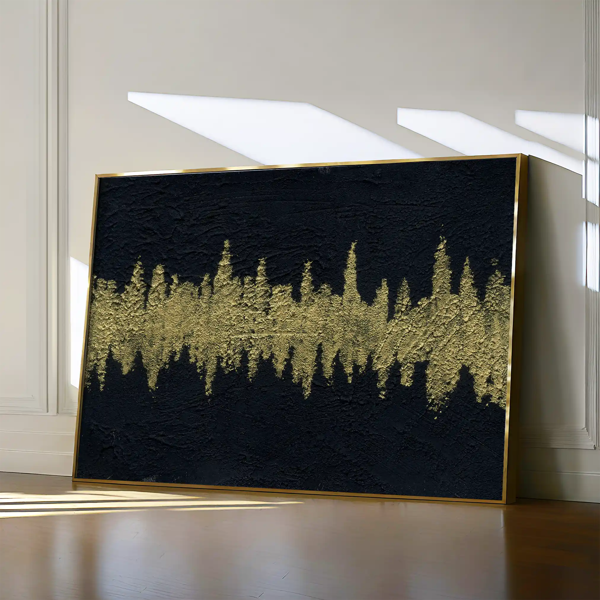 Abstract 172 Canvas Art 60 x 40 cm / Black