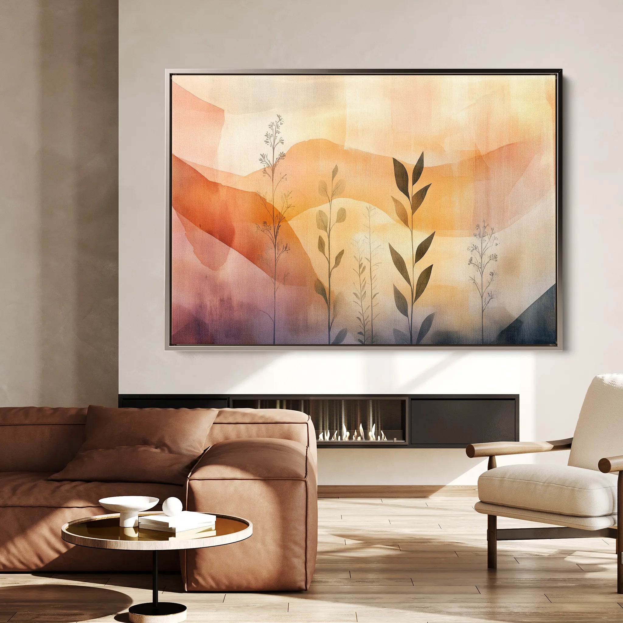 Boho 172 Canvas Art 18" x 24" / 45 x 60 cm / Black