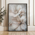 Floral 172 Canvas Art 18" x 24" / 45 x 60 cm / Black