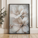 Floral 172 Canvas Art 18" x 24" / 45 x 60 cm / Black