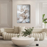 Floral 172 Canvas Art 18" x 24" / 45 x 60 cm / Black