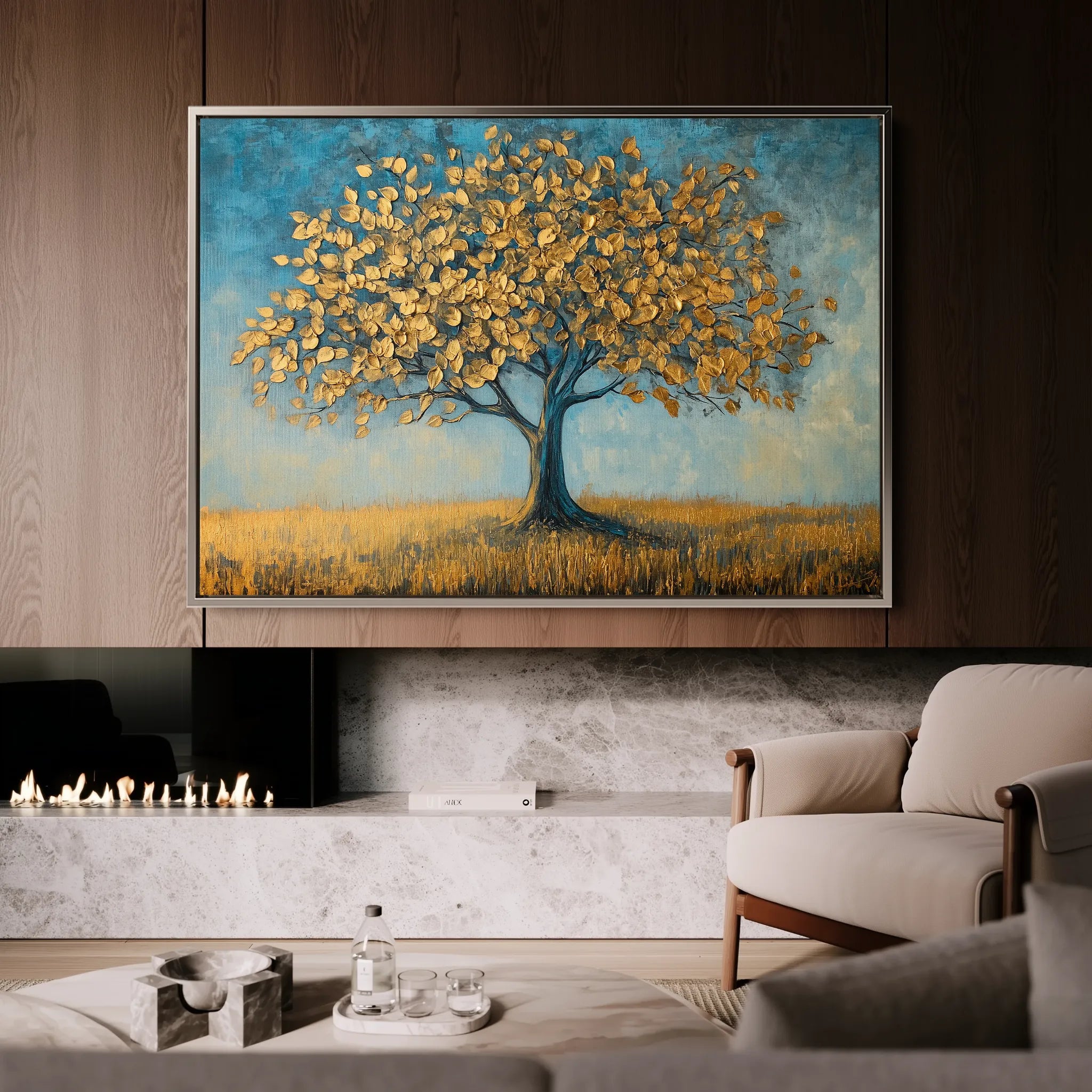 Landscape 172 Canvas Art 18" x 24" / 45 x 60 cm / Black