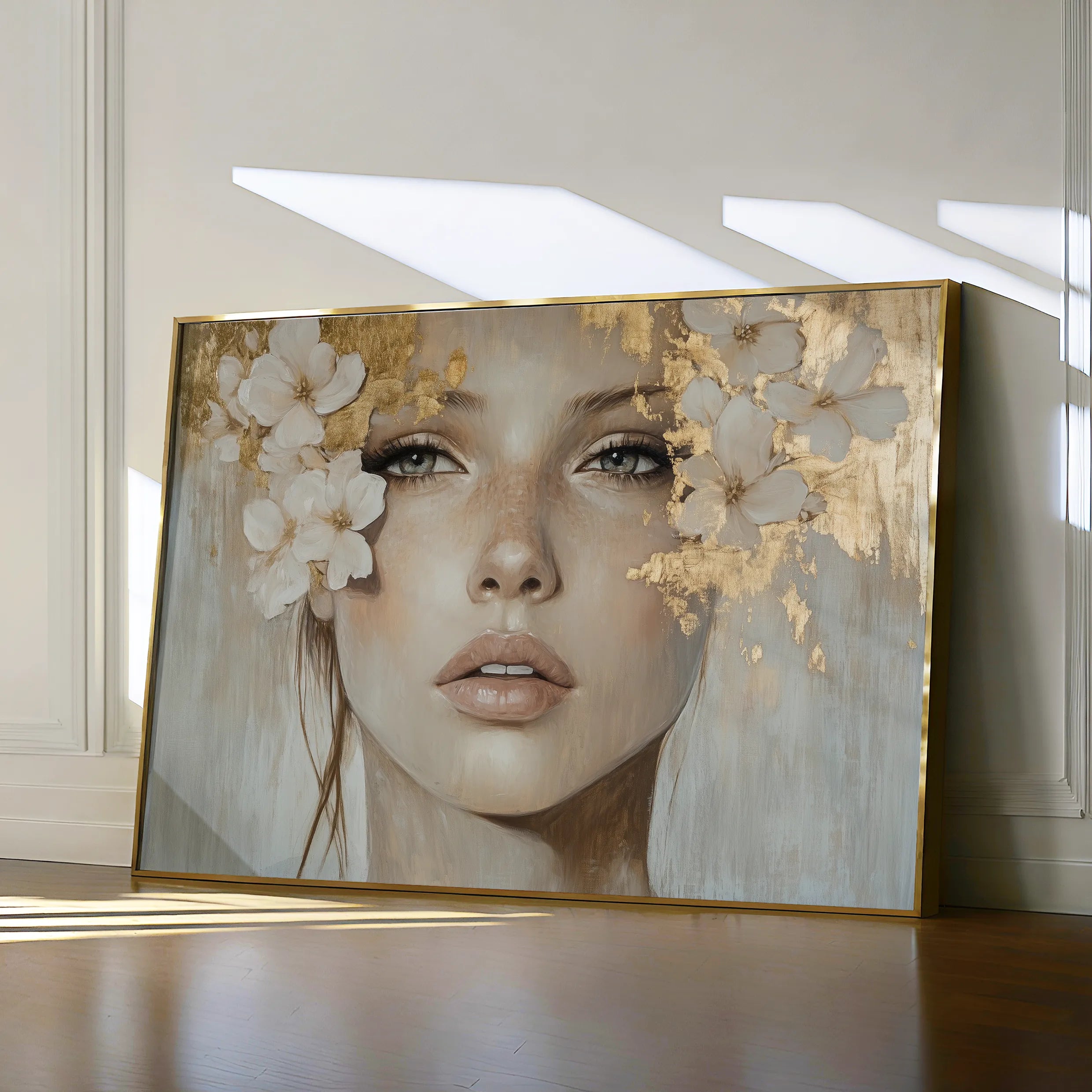 Portrait 172 Canvas Art 18" x 24" / 45 x 60 cm / Black