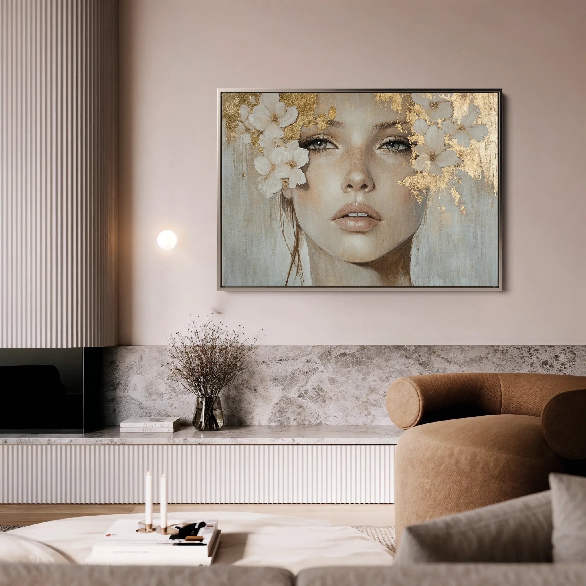 Portrait 172 Canvas Art 18" x 24" / 45 x 60 cm / Black