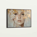 Portrait 172 Canvas Art 18" x 24" / 45 x 60 cm / Black