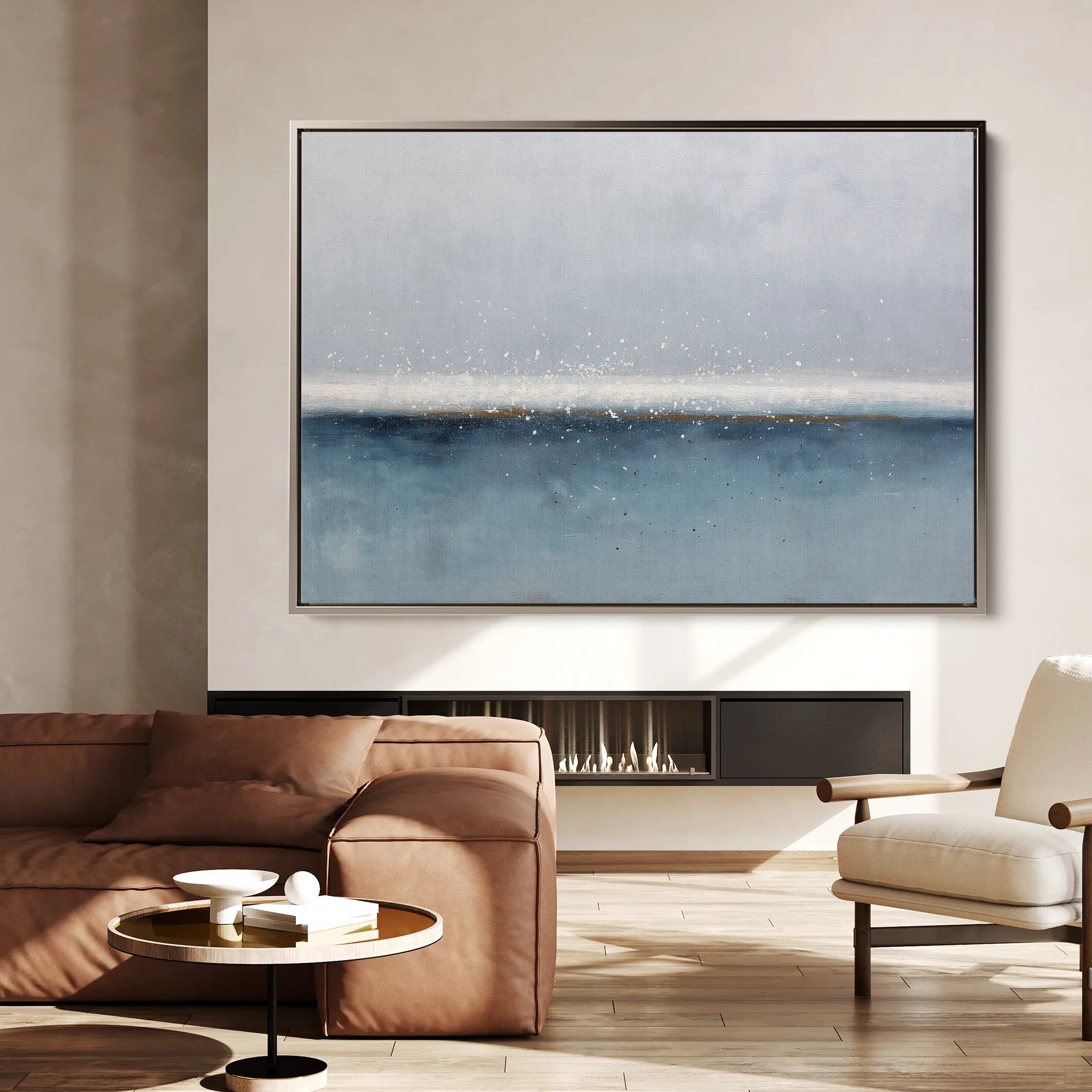 Abstract 1720 Canvas Art 18" x 24" / 45 x 60 cm / Black