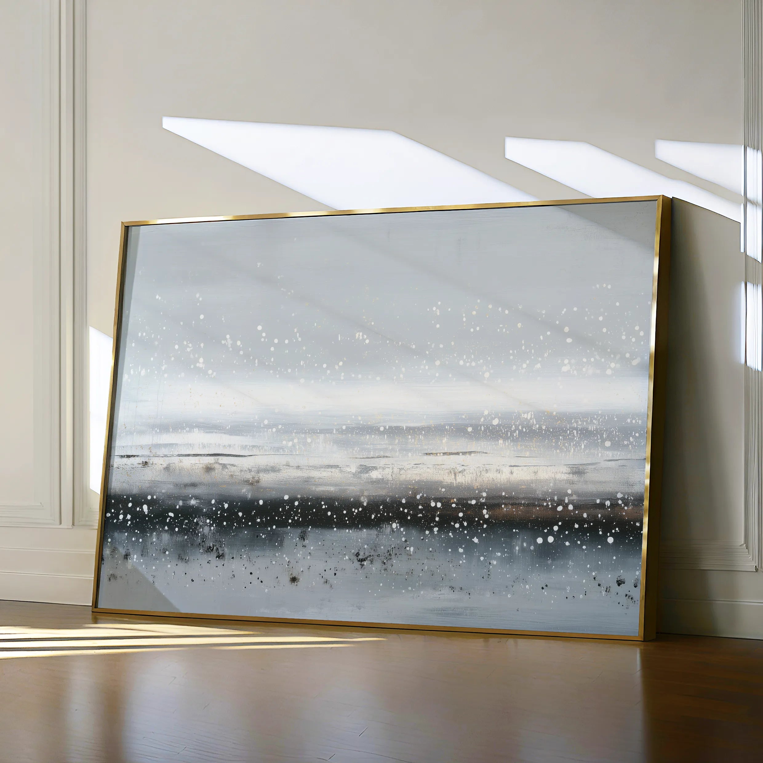 Abstract 1721 Canvas Art 18" x 24" / 45 x 60 cm / Black