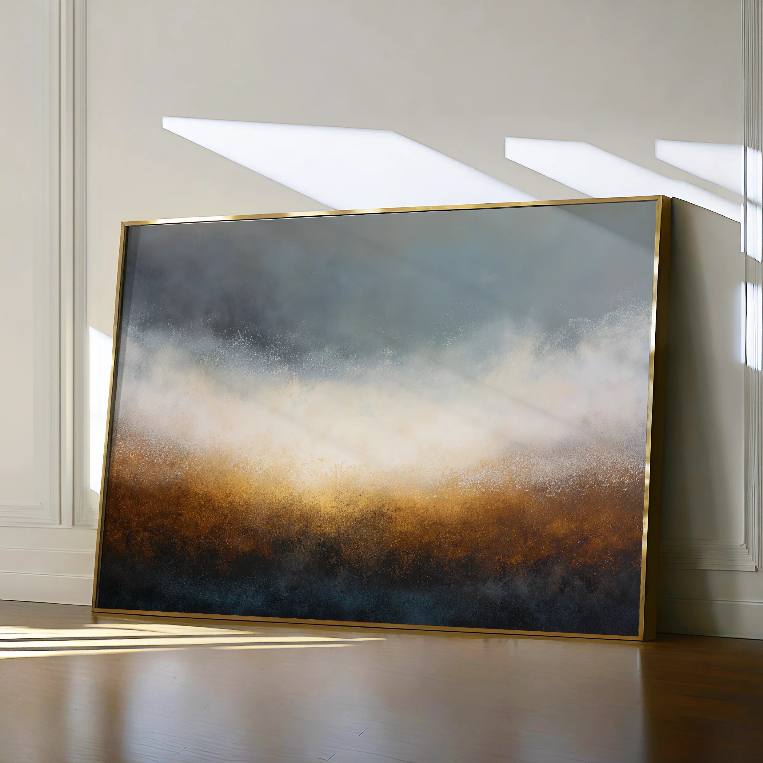 Abstract 1722 Canvas Art 18" x 24" / 45 x 60 cm / Black