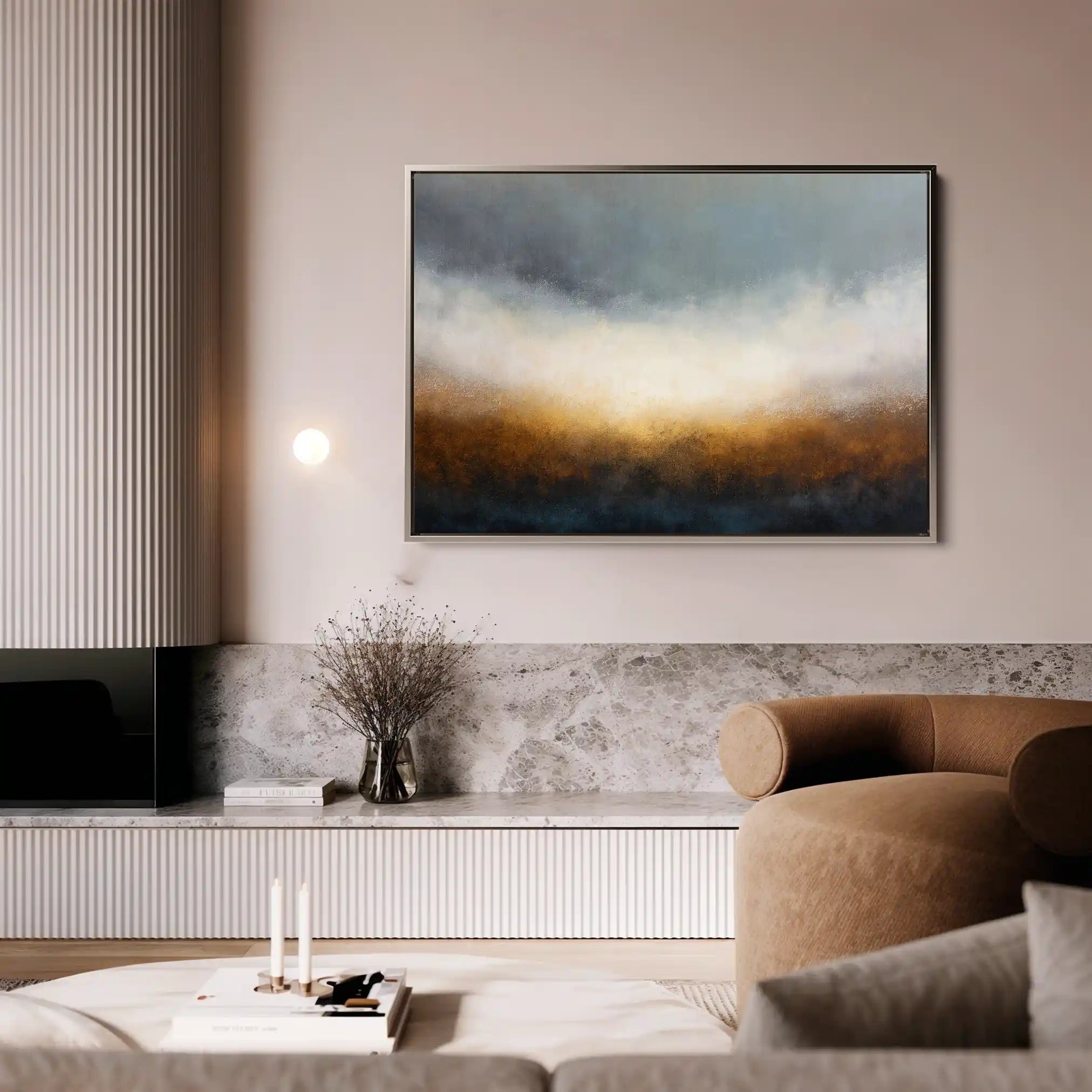 Abstract 1722 Canvas Art 60 x 40 cm / Black