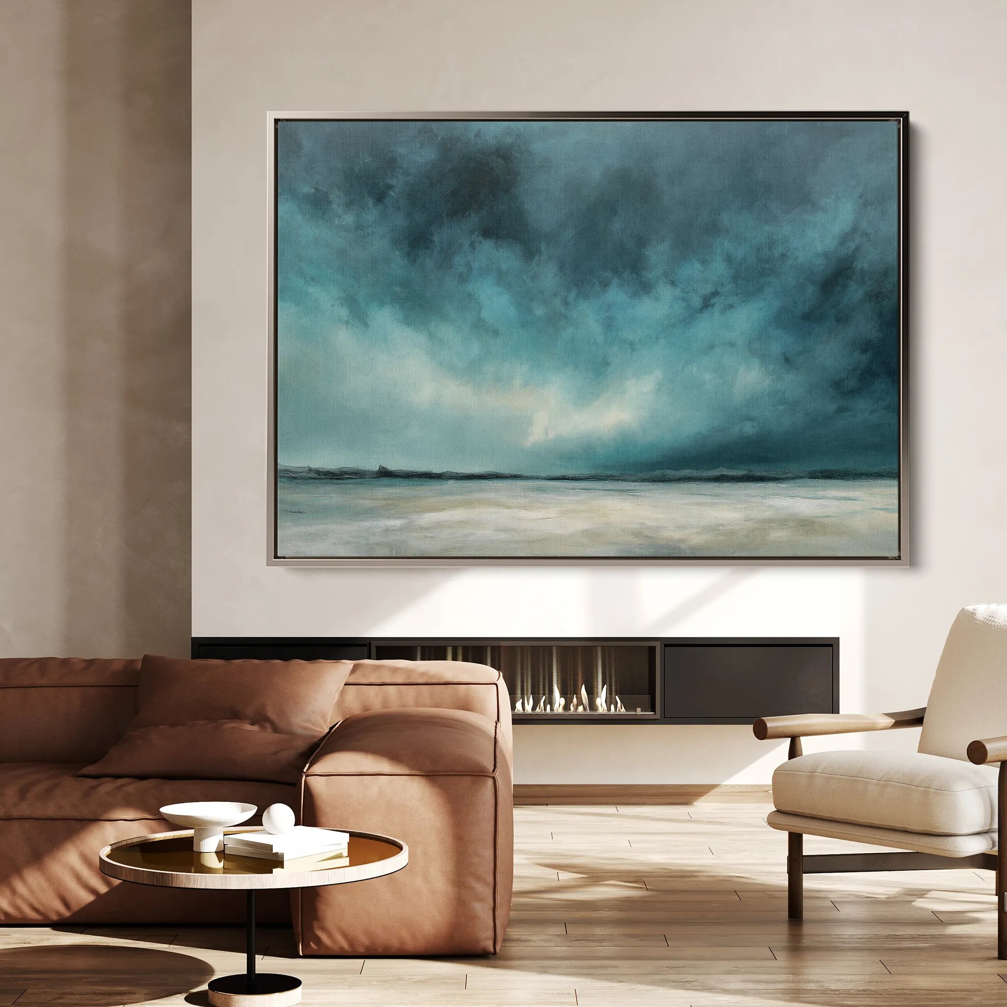 Abstract 1723 Canvas Art 18" x 24" / 45 x 60 cm / Black