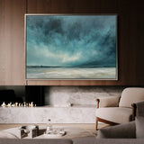 Abstract 1723 Canvas Art 18" x 24" / 45 x 60 cm / Black