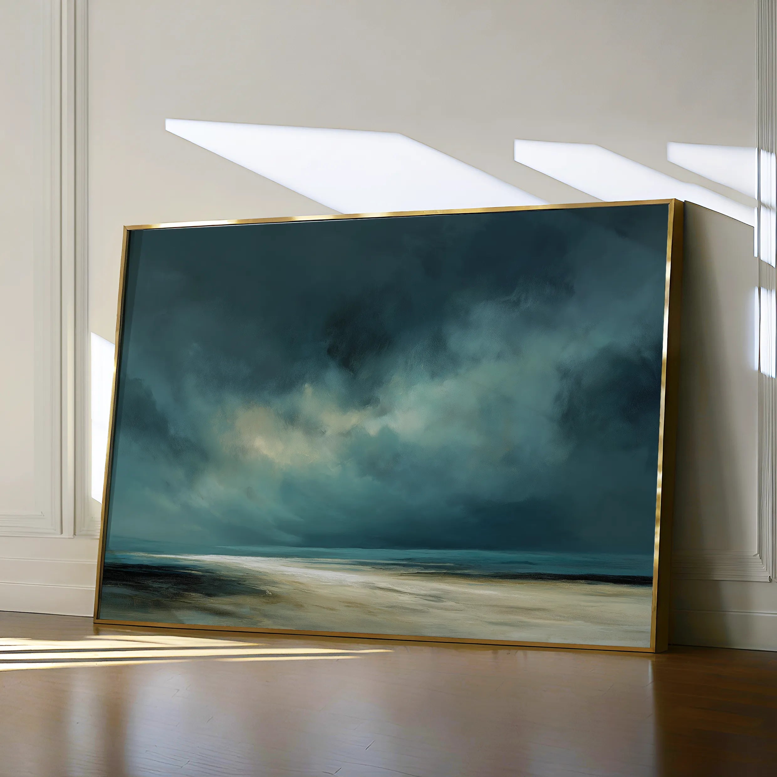 Abstract 1724 Canvas Art 18" x 24" / 45 x 60 cm / Black