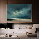 Abstract 1724 Canvas Art 18" x 24" / 45 x 60 cm / Black