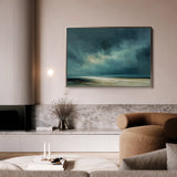 Abstract 1724 Canvas Art 18" x 24" / 45 x 60 cm / Black