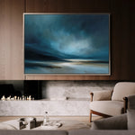 Abstract 1725 Canvas Art 18" x 24" / 45 x 60 cm / Black