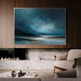 Abstract 1725 Canvas Art 18" x 24" / 45 x 60 cm / Black