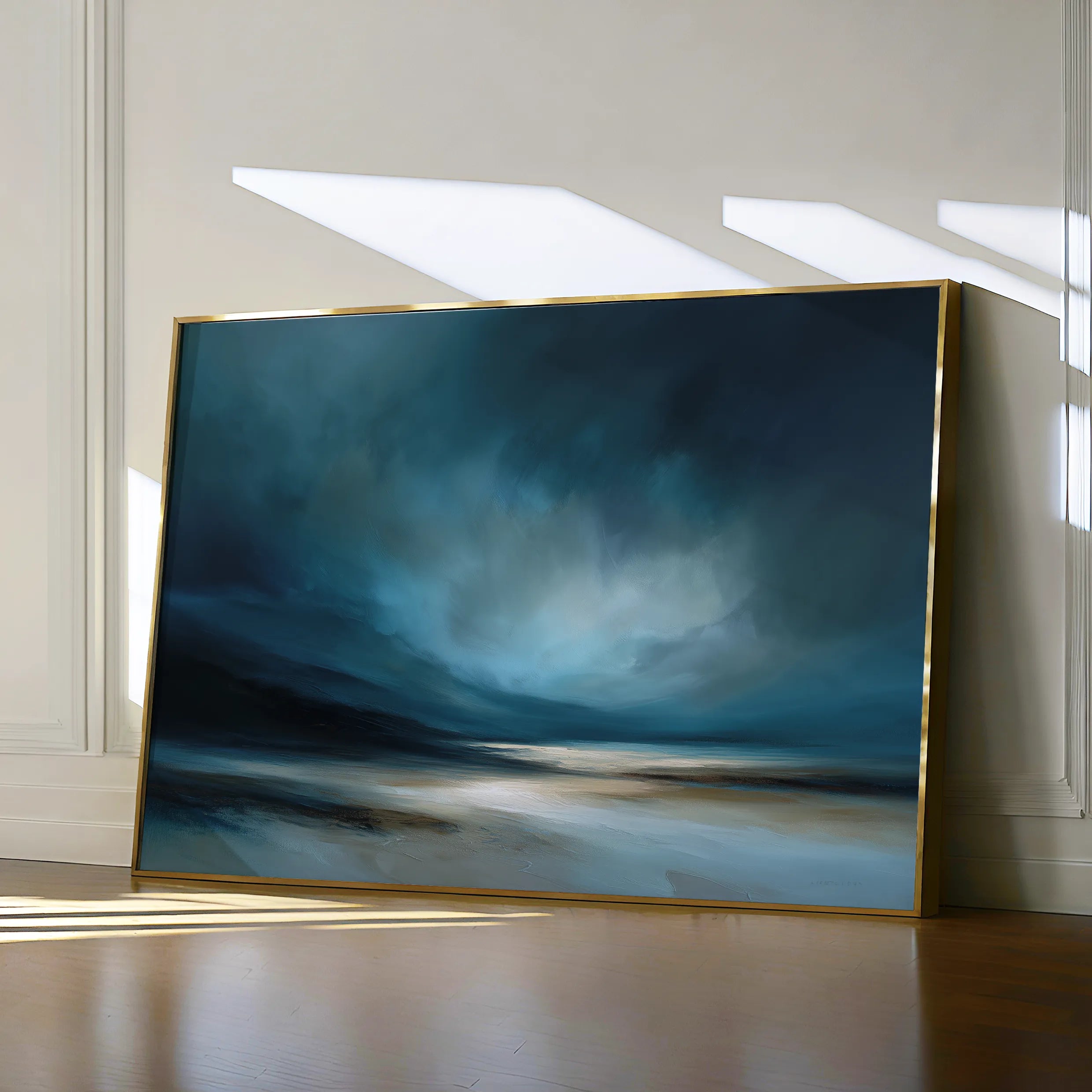Abstract 1725 Canvas Art 18" x 24" / 45 x 60 cm / Black