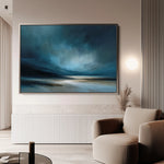 Abstract 1725 Canvas Art 18" x 24" / 45 x 60 cm / Black