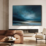 Abstract 1725 Canvas Art 18" x 24" / 45 x 60 cm / Black