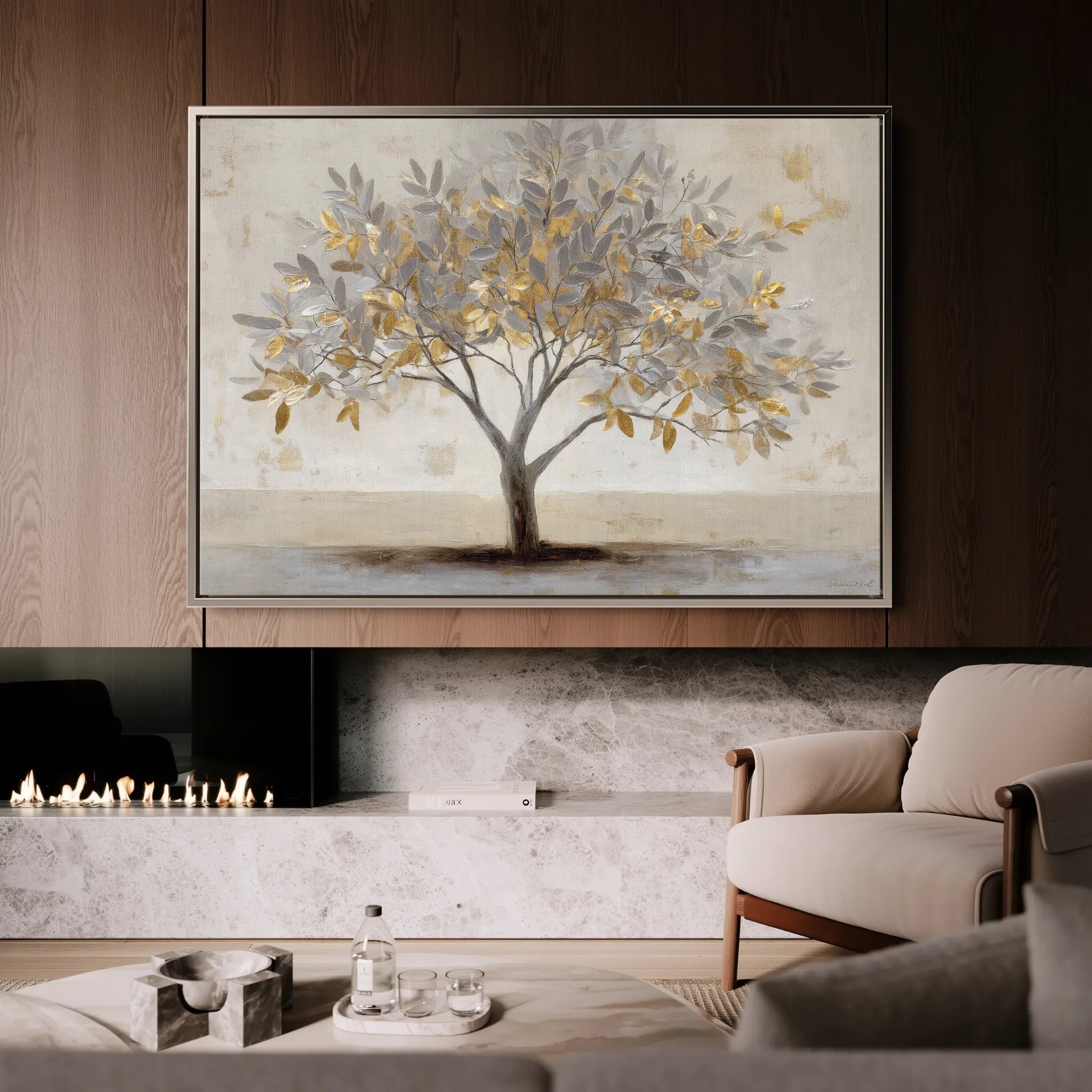 Abstract 1727 Canvas Art 18" x 24" / 45 x 60 cm / Black