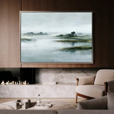 Abstract 1728 Canvas Art 18" x 24" / 45 x 60 cm / Black