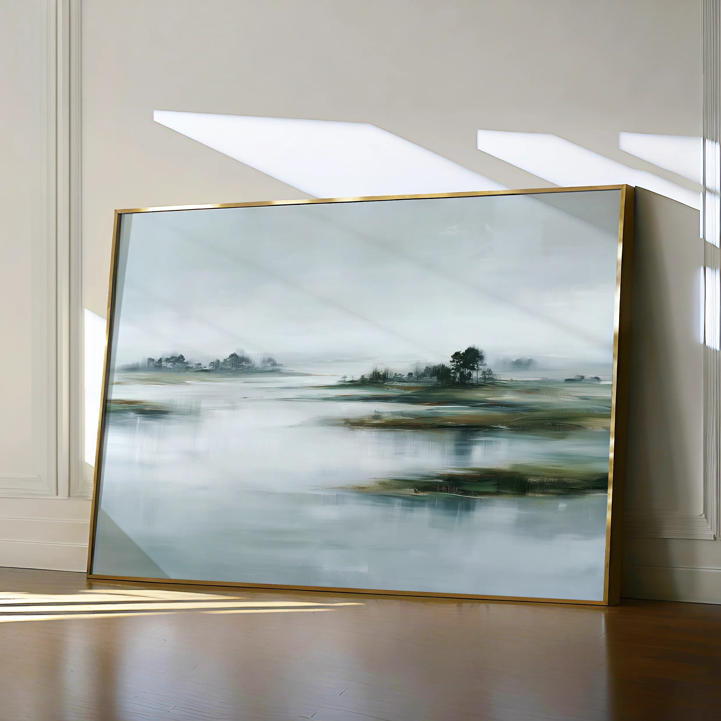 Abstract 1728 Canvas Art 18" x 24" / 45 x 60 cm / Black